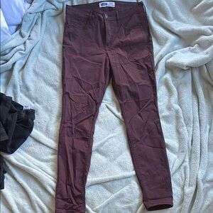 Old Navy Maroon Skinny Jeans